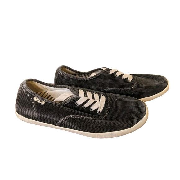 Taos Women's Sneakers Gray Corduroy Lace-up Size 11. - Picture 1 of 7